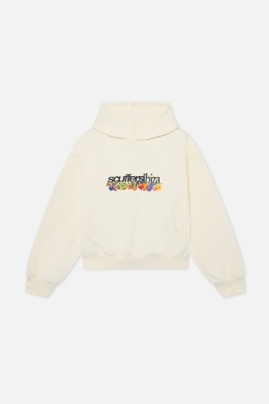 Scuffers Sweet Hoodies Ecru | FIGYSKZ-75