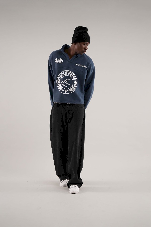 Scuffers CLG Polo Long Polo Blue | QMBTIVC-50