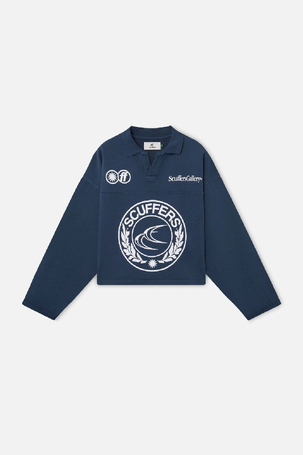 Scuffers CLG Polo Long Polo Blue | QMBTIVC-50