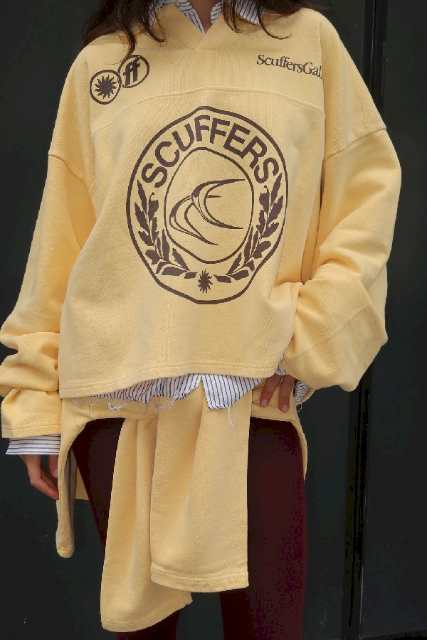 Scuffers CLG Polo Long Polo Yellow | QWMXRTS-82