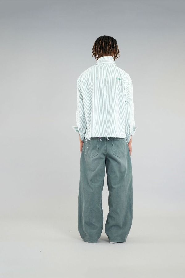 Scuffers CLG stripes Shirts Green | RDWCMHA-94