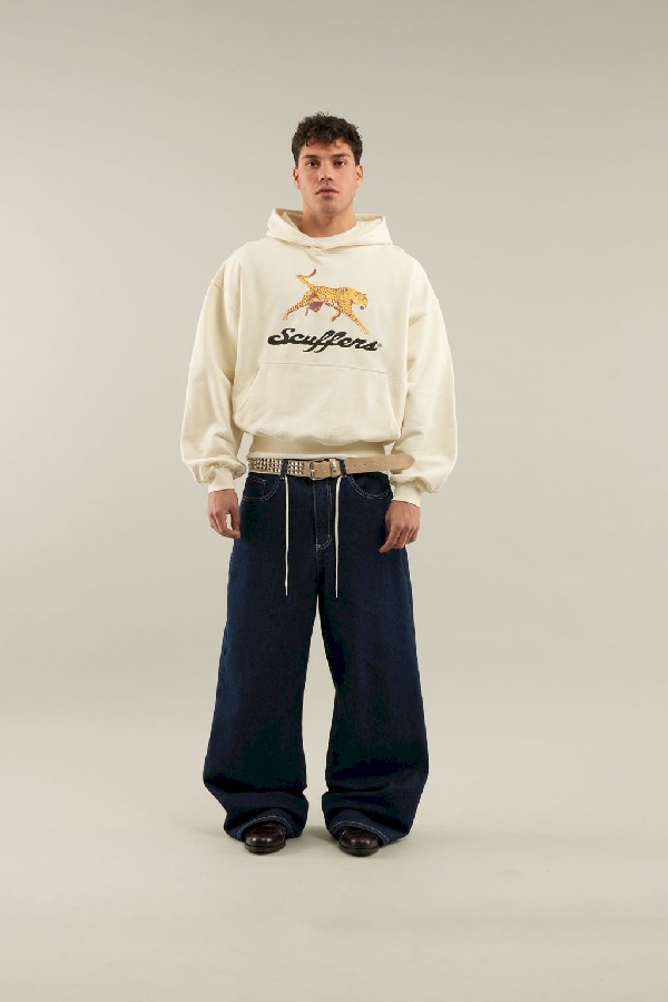 Scuffers Cheetah Hoodies Ecru | FTNRDJS-54