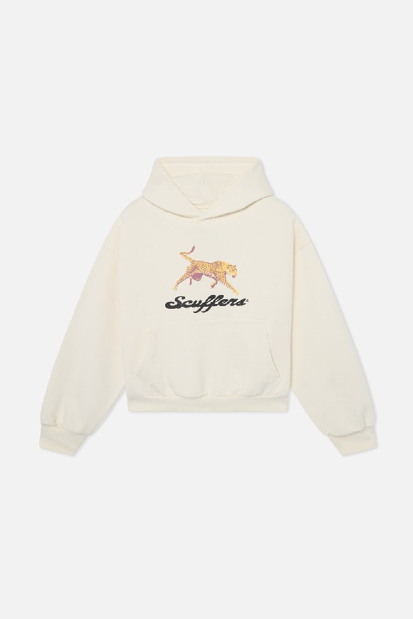 Scuffers Cheetah Hoodies Ecru | FTNRDJS-54