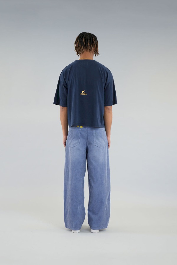 Scuffers College T-Shirt T-Shirts Navy | URKVGIF-47