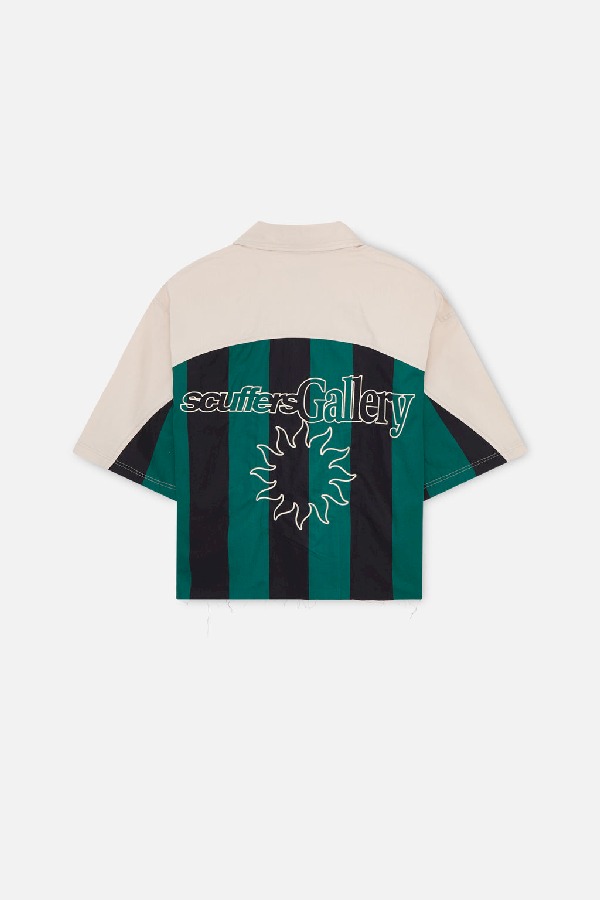 Scuffers Forza Polo Ecru & Green | LDEINUQ-17