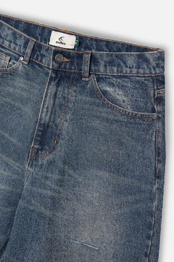Scuffers Jumbo Ripped Pants Pants Washed Blue | FZQJGAO-54