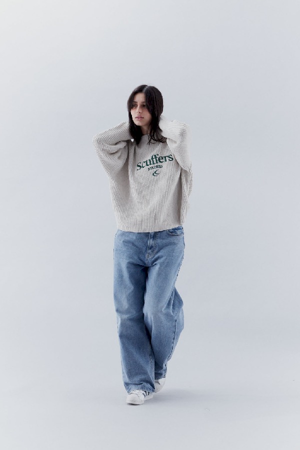 Scuffers Mad Sweater Jersey Sand | YZTAUWJ-31