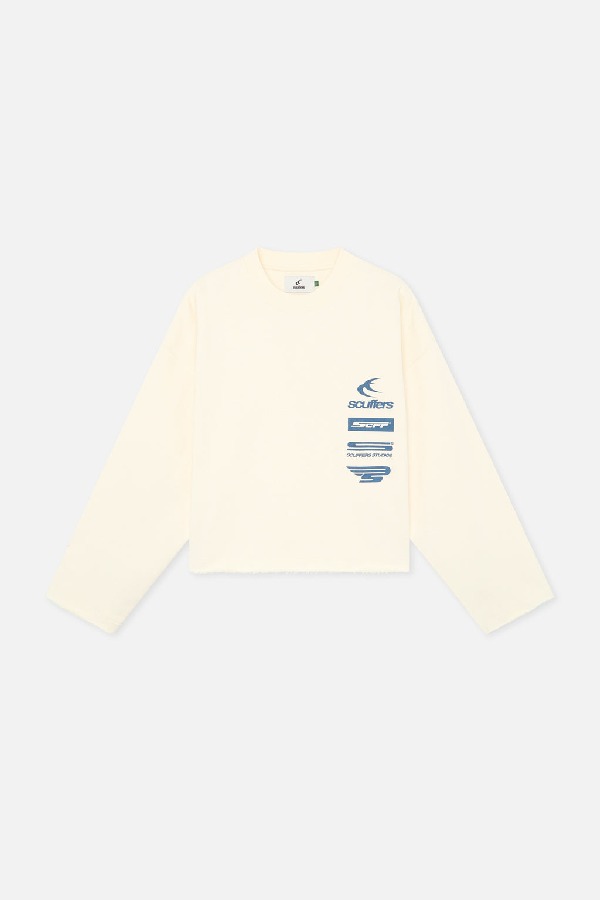 Scuffers Nascar Sweatshirts Ecru | OVDBCGH-98