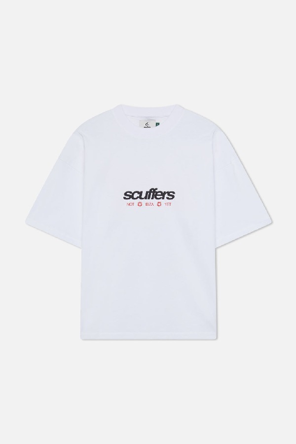 Scuffers Not Ibiza T-shirt T-Shirts White | CSVLIOM-14
